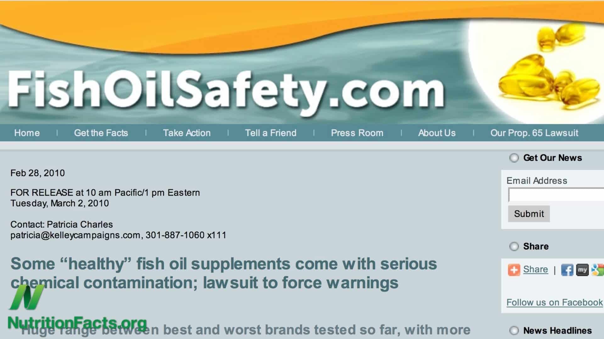 Fish Oil in Troubled Waters