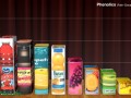 various cartons and bottles of fruit juices