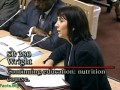 person speaking at a hearing