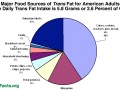 pie chart showing food sources of trans fat