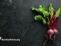 beets on slate background