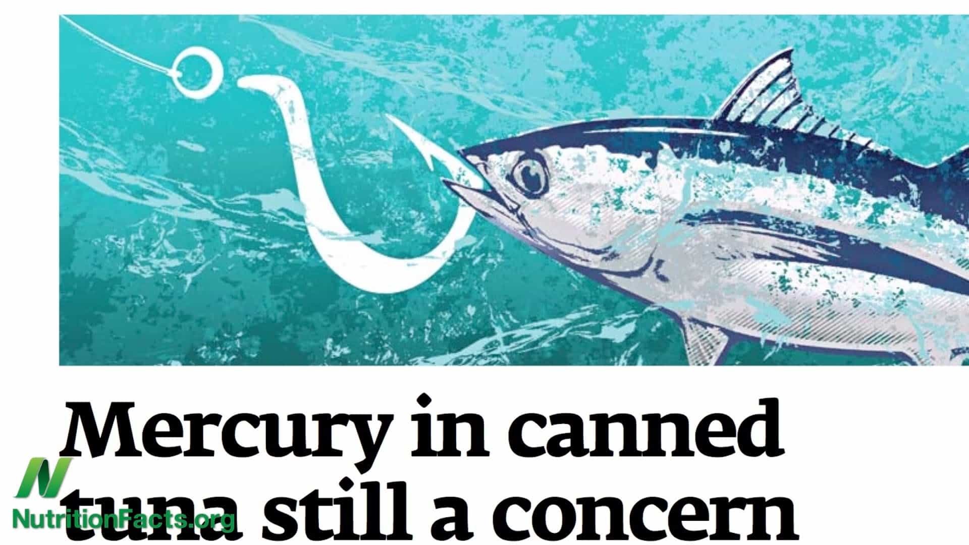 illustration of a tuna fish on a hook