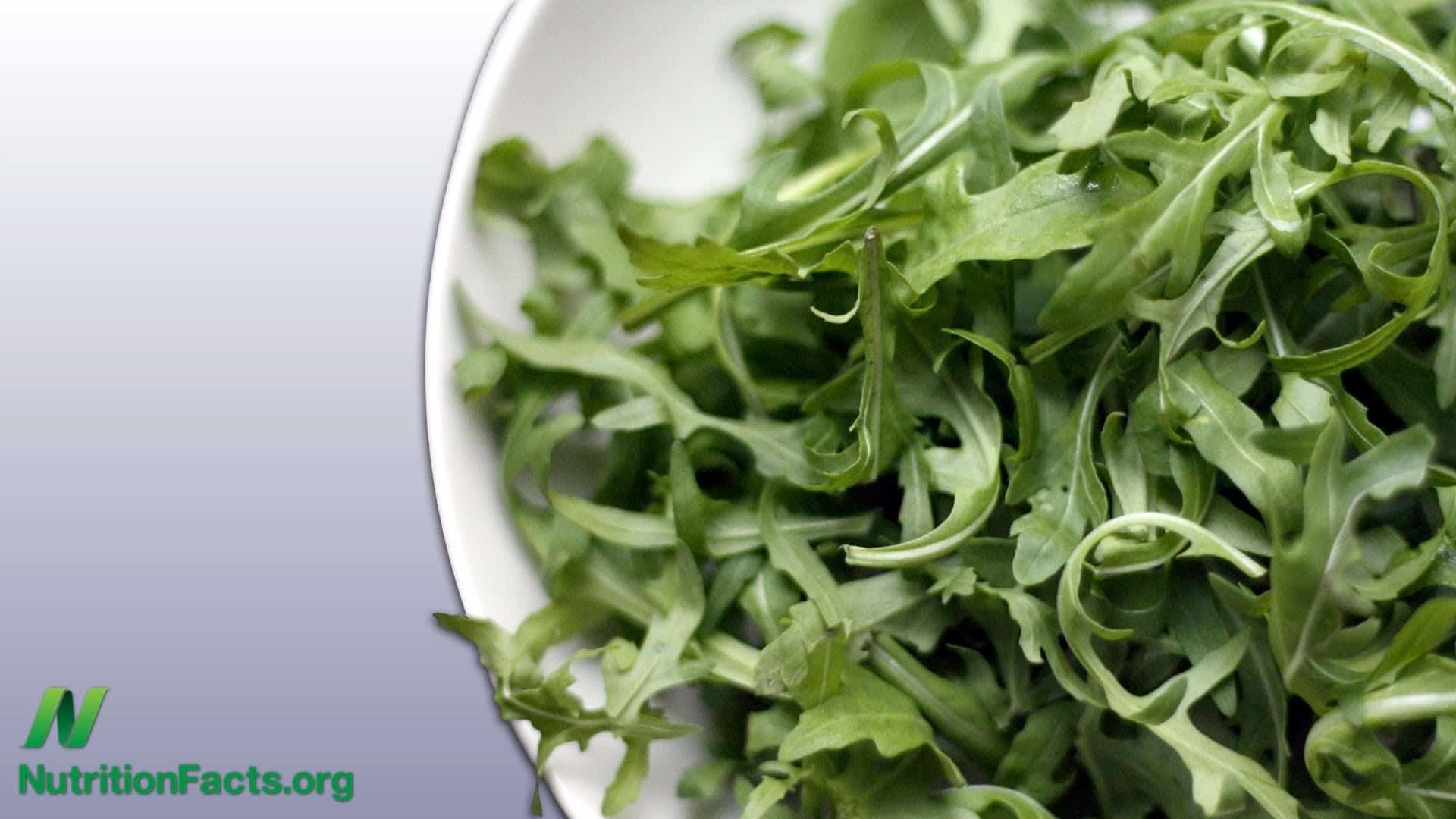 plate of arugula