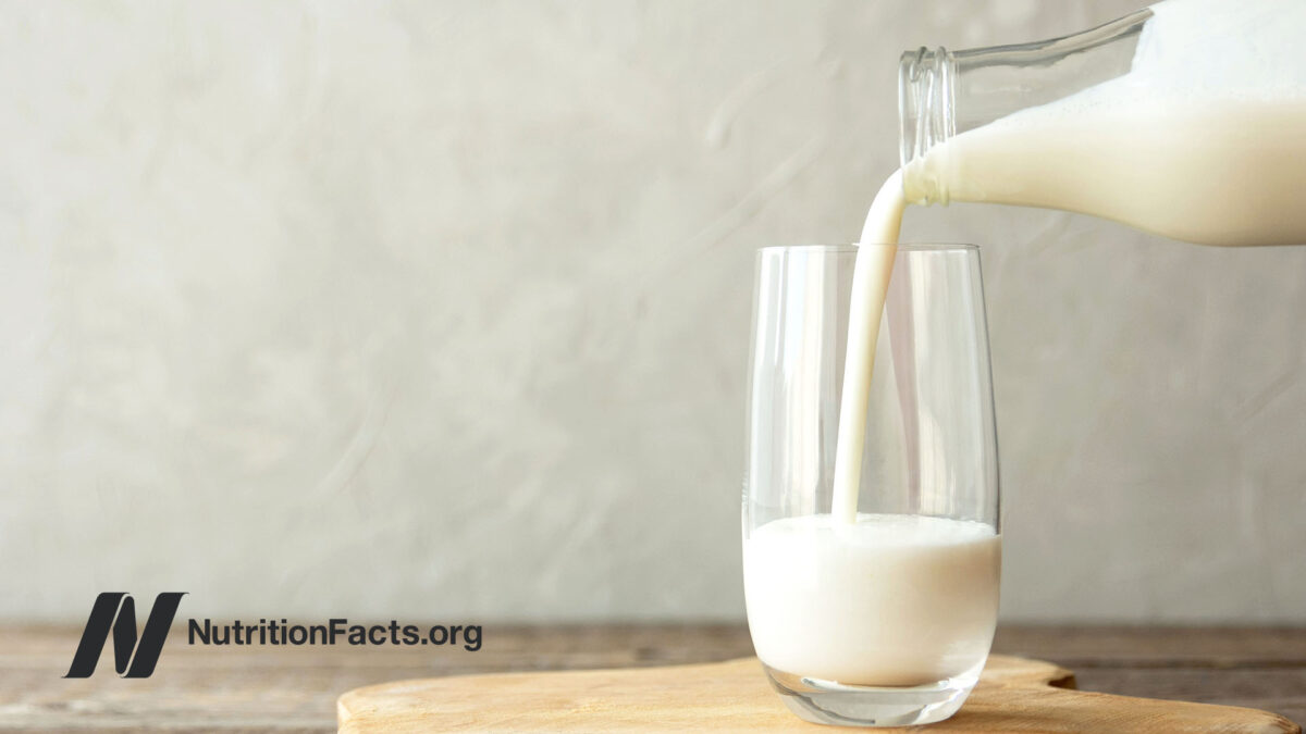 milk being poured into glass