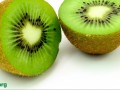 Kiwifruit sliced in half