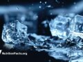 ice cubes dropping into water