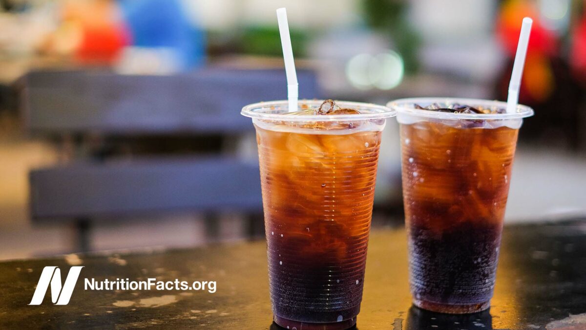 cups of dark soda