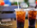 cups of dark soda