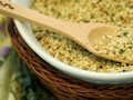 bowl of shelled hemp seeds