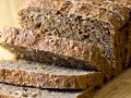sliced loaf of whole grains