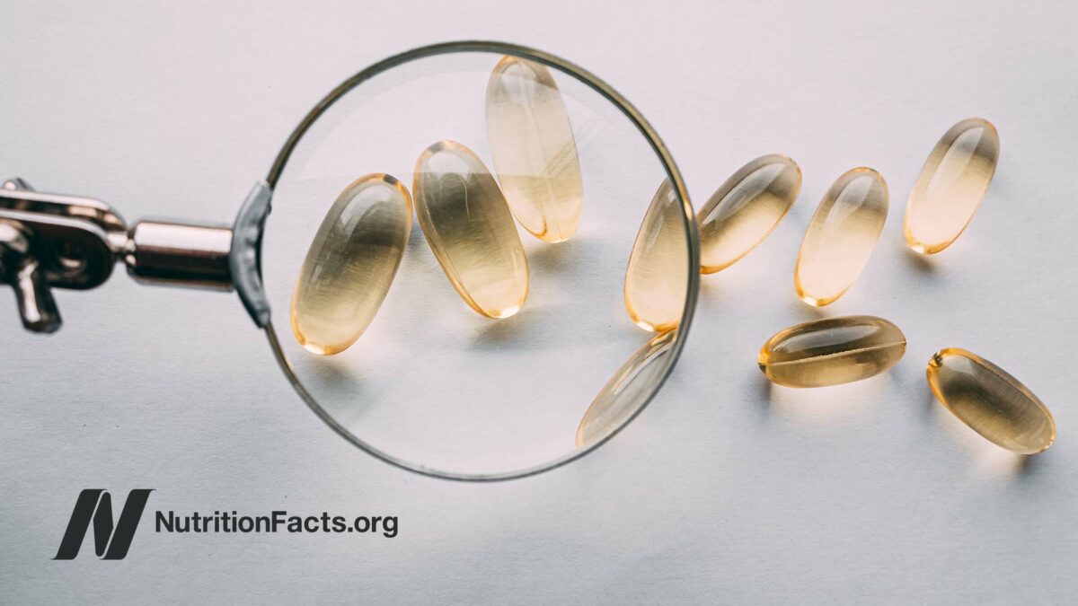 vitamins under a magnifying glass