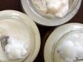 three jars of coconut oil