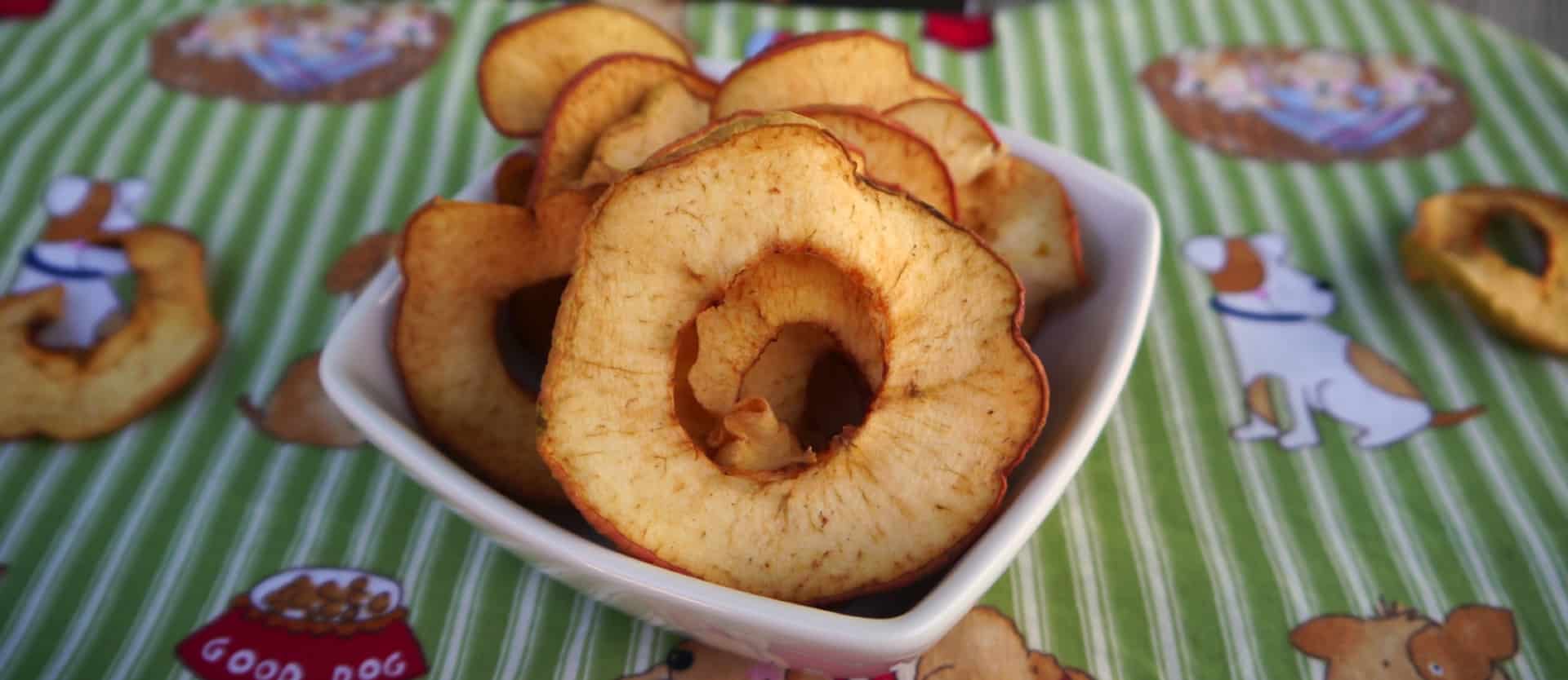 bowl if dried apple rings