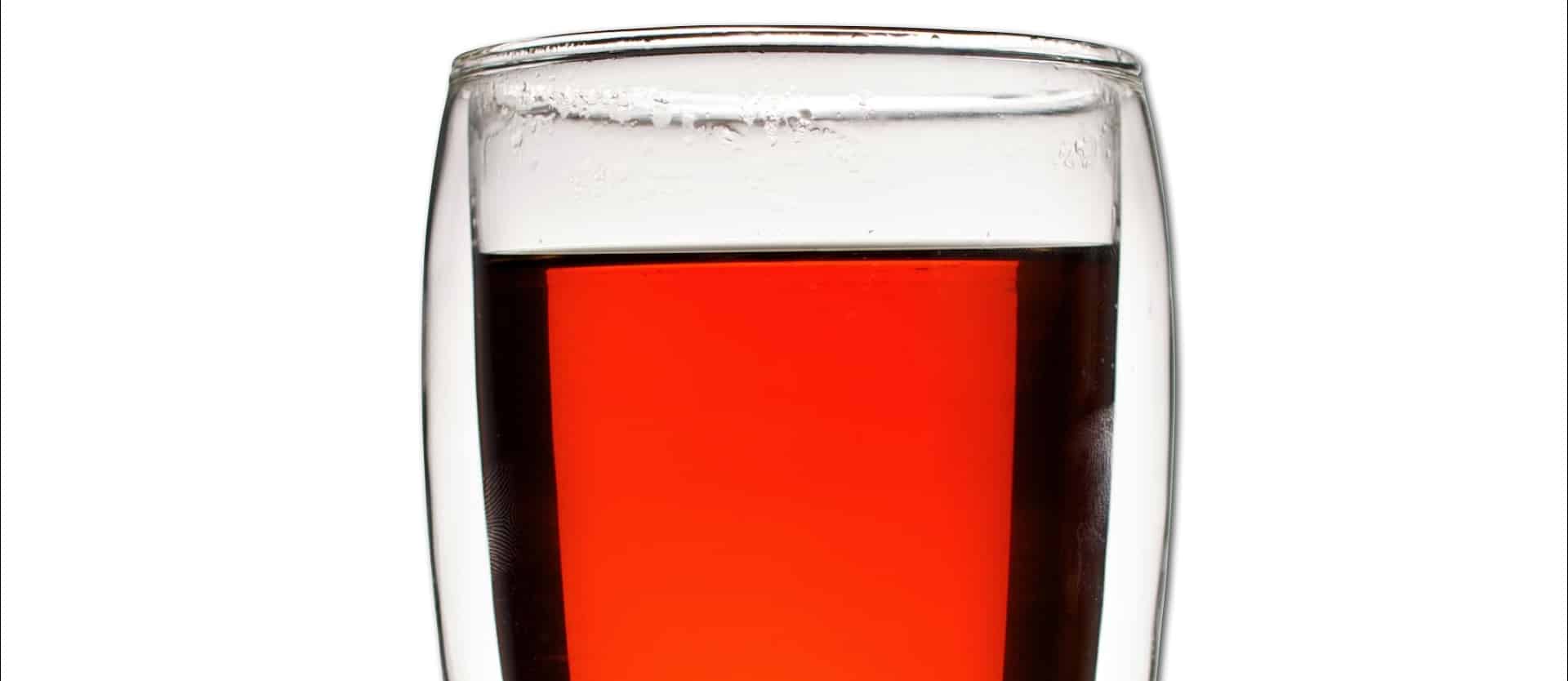 glass of rooibos tea