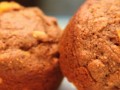 two flaxseed muffins