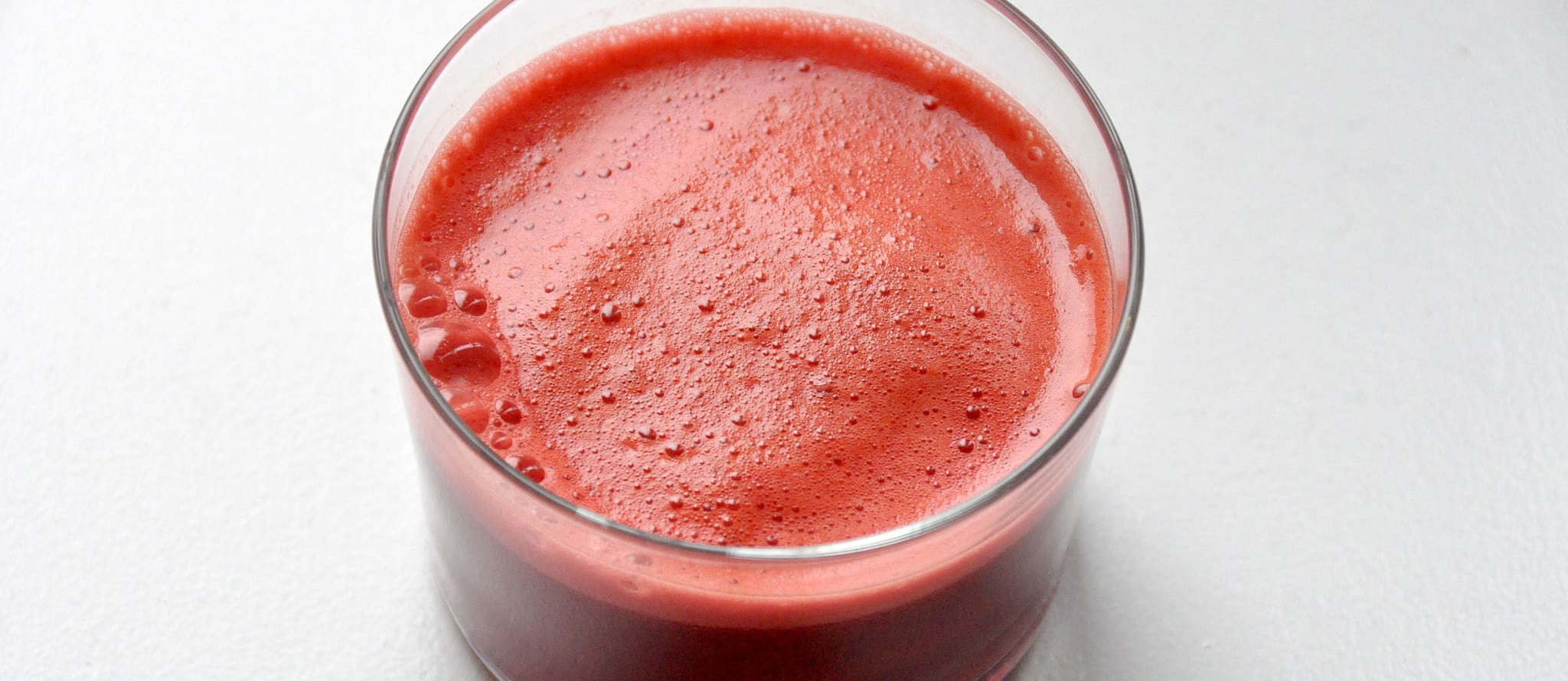 glass of red juice