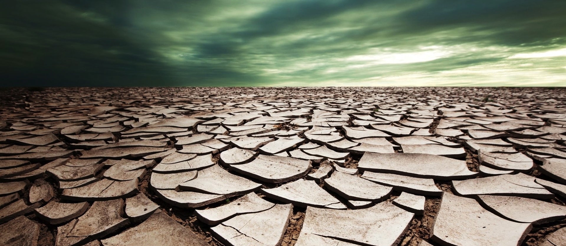 land cracked from drought