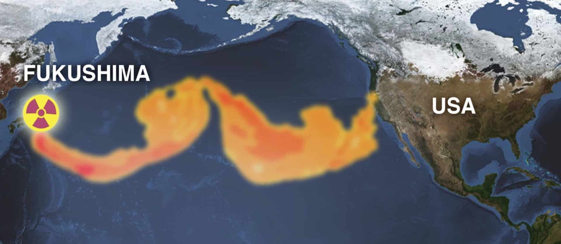 illustration of radiation in the pacific ocean