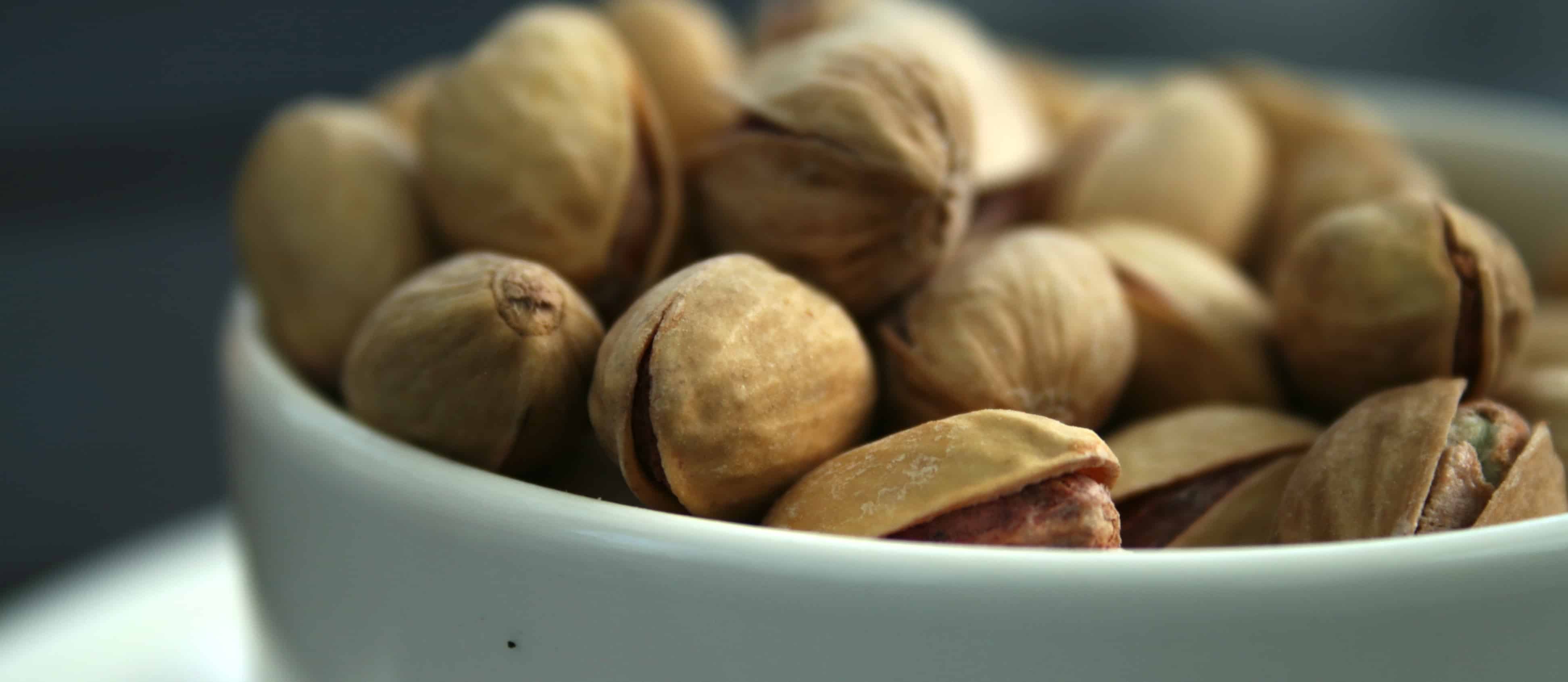 bowl of pistachio nuts