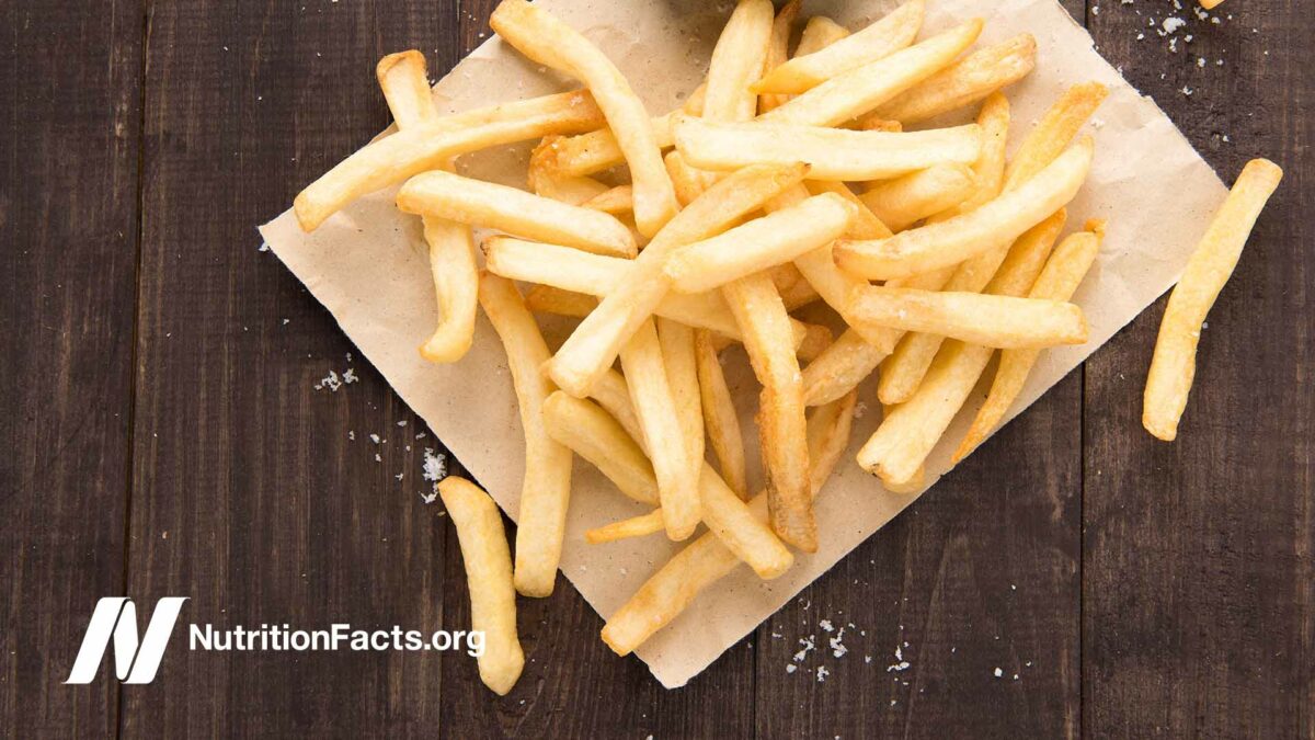french fries on a plate