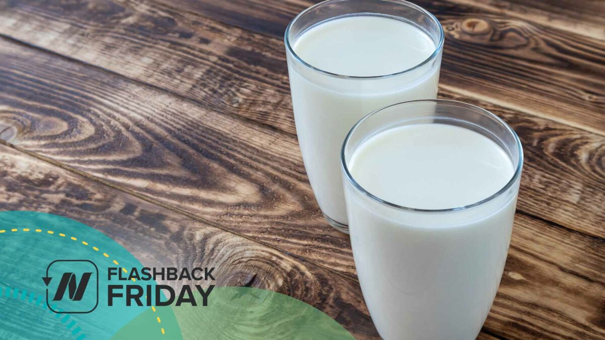 two glasses of milk