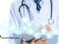 doctor looking at a tablet