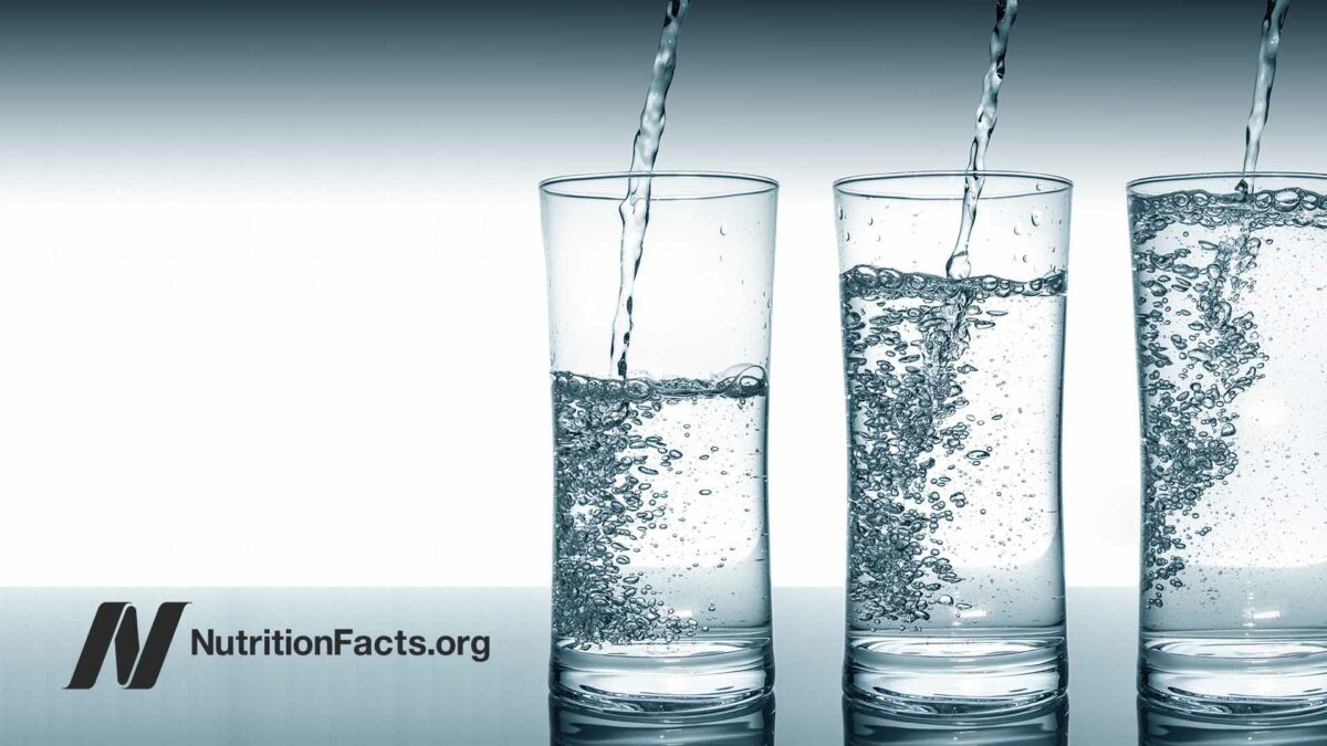 three glasses of water