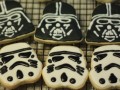 darth vadar and storm trooper cookies