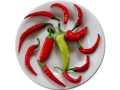 plate of various chillis