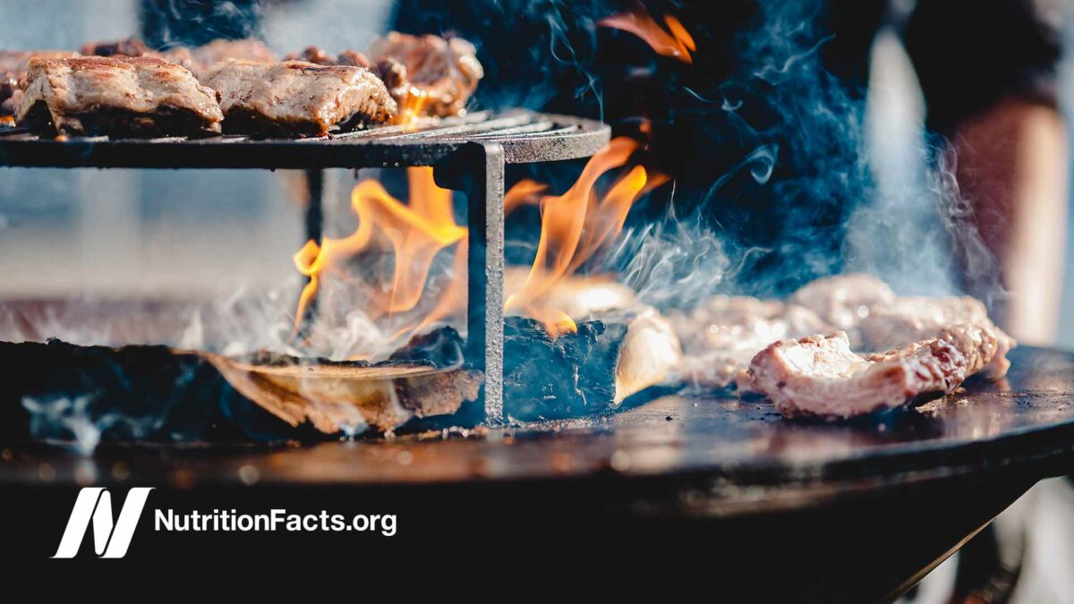 meat being grilled