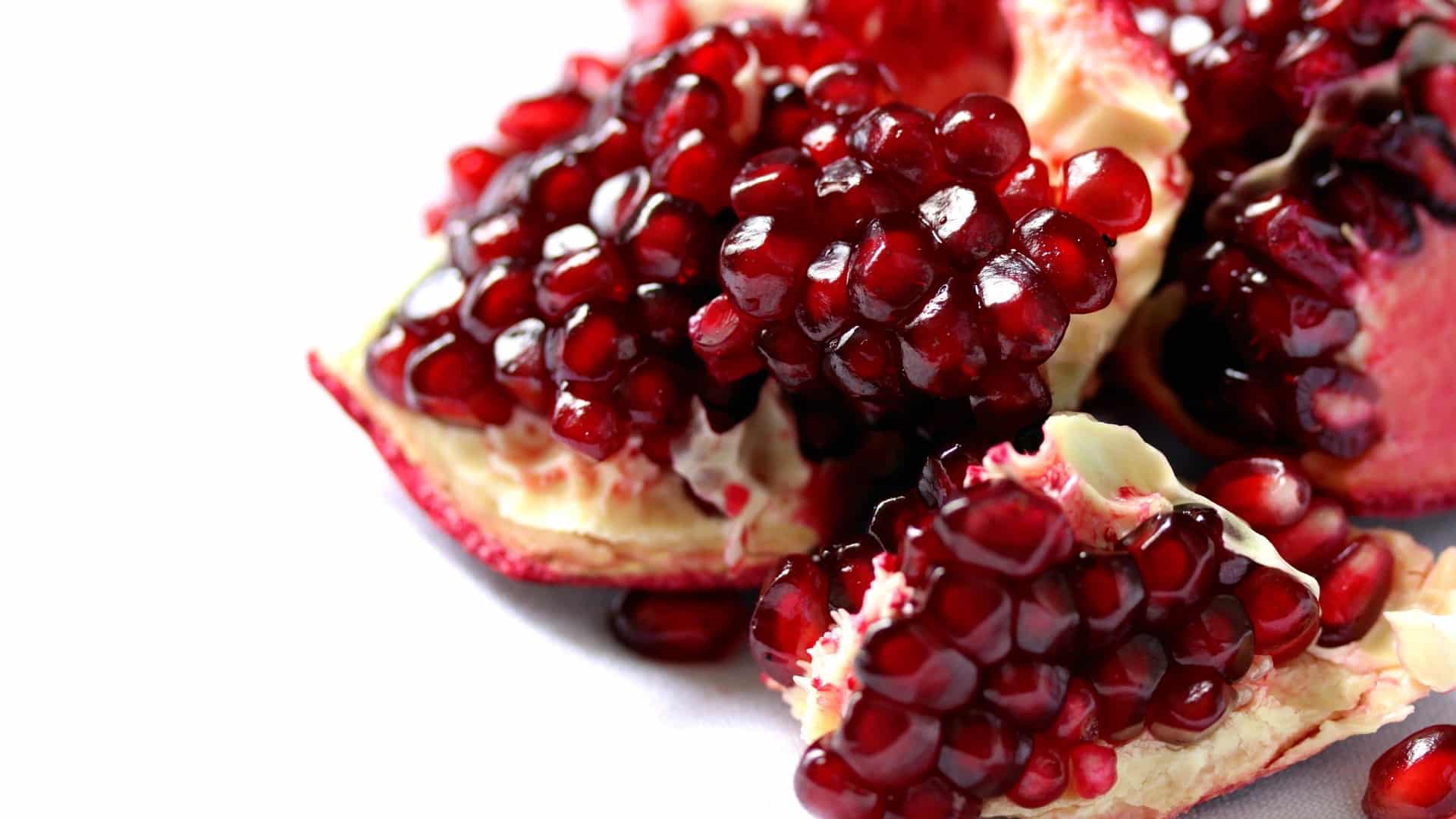 pomegranate broken open