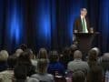 Dr. Greger presenting to an audience