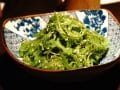 dish of wakame seaweed salad