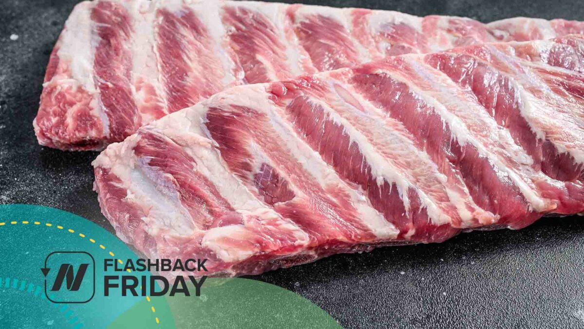 raw racks of ribs