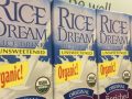cartons of rice milk