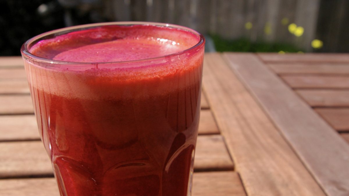 glass of beet juice