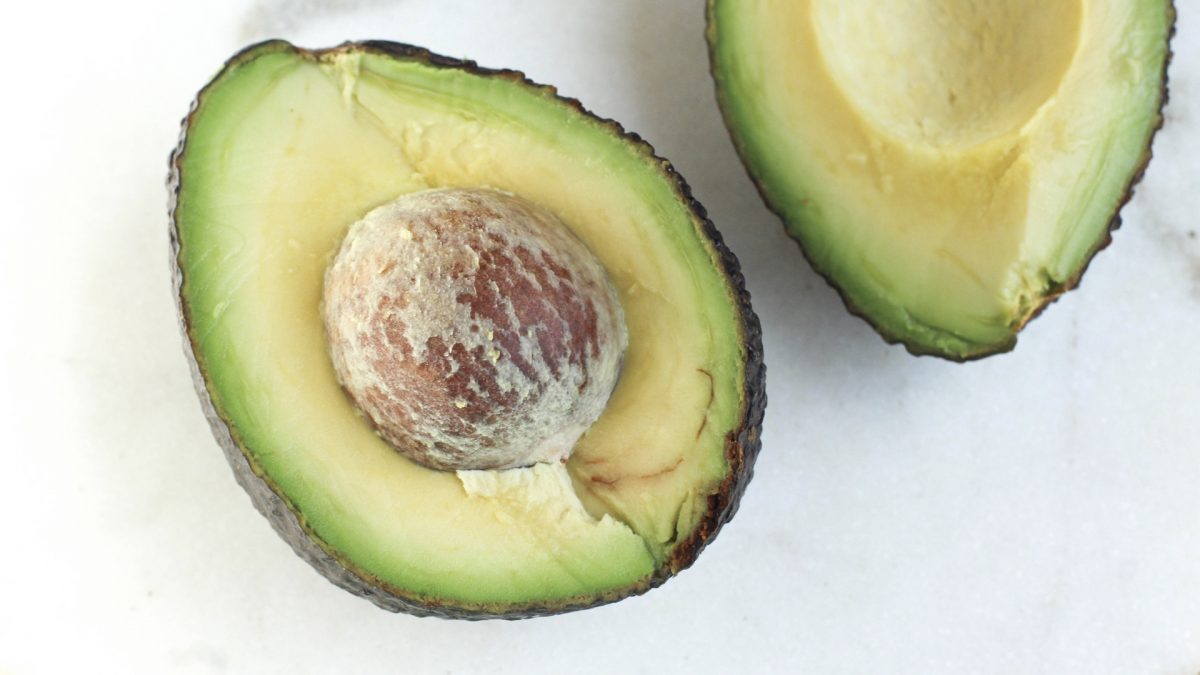 halved avocado