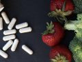probiotic supplements, strawberries, and broccoli