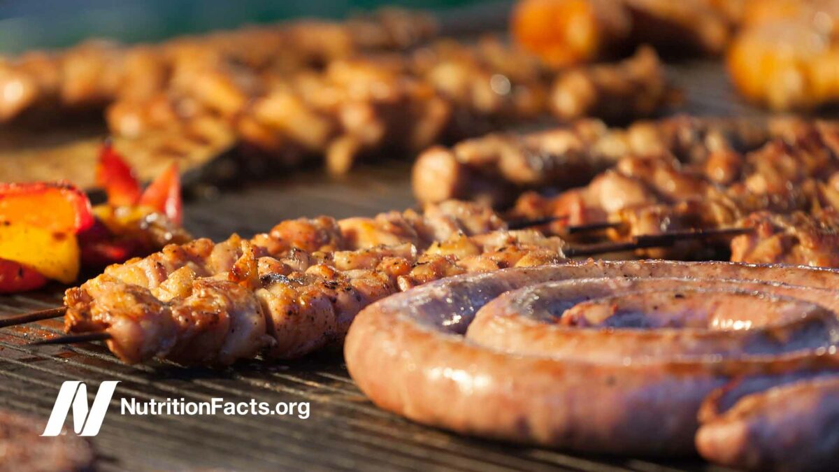 various grilled meats