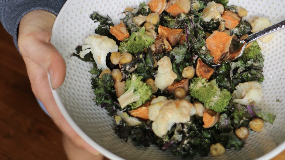 bowl of roasted vegetables