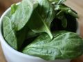 bowl of baby spinach