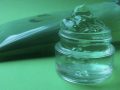 small jar of aloe vera gel