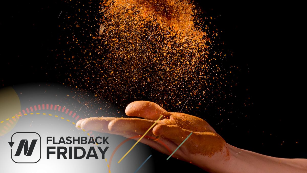 spices thrown into the air