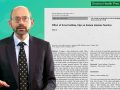 Dr. Greger in front of an excerpt from a study