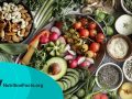 Full table of vegetables with mixed nuts