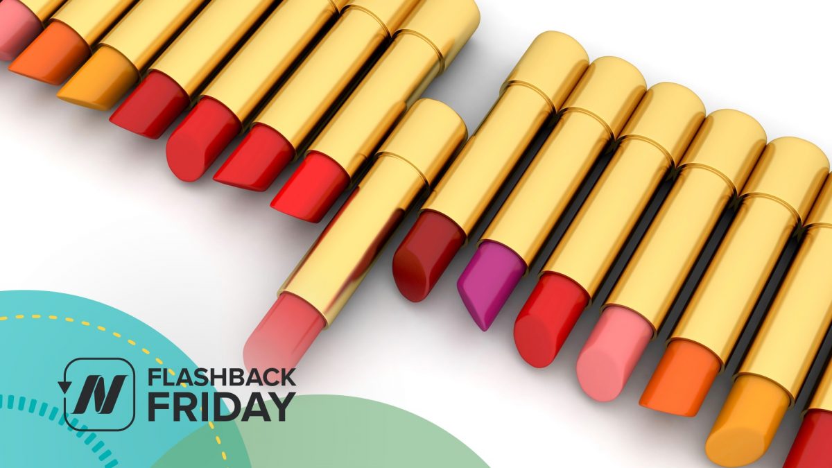 rows of various colors of lipstick