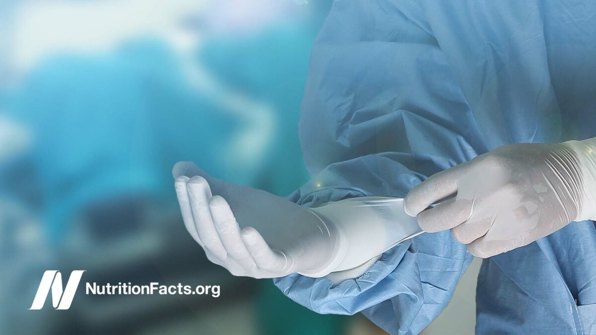 Medical team preparing equipment for surgery
