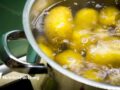 cooked potatoes in a pot