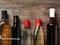 Bottles with different kinds of vinegar