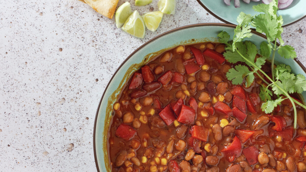 Bean and corn chili